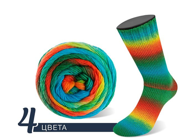 Набор пряжи 'MEILENWEIT 100 COLOR MIX MULTI' (2024 вар.1) новые цвета (Набор пряжи 'MEILENWEIT 100 COLOR MIX MULTI' (2024 вар.1) новые цвета)