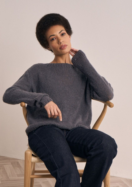 Инструкция Mode at Rowan по вязанию свитера «Fakenham» из пряжи Alpaca Haze, MIP11