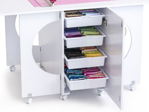 Стол раскройный CUTTING TABLE II, белый. Арт TLM.CT2-W001