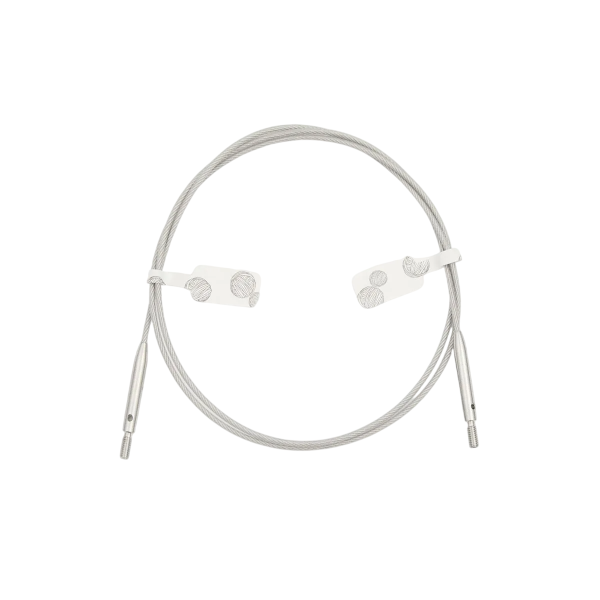 Тросик "GlideX" для съемных спиц, длина около 76 (100)см, заглушки 2шт, ключик, KnitPro, 10655