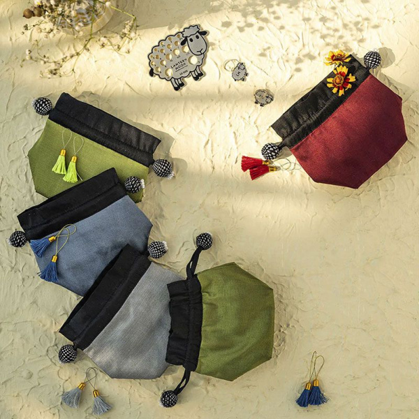 Мешочек для маркеров Lantern Moon "Arctic", ткань, синий, KnitPro, 350673