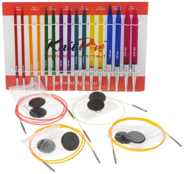 товар Набор "Deluxe Set " съемных спиц "Trendz", длина 8 размеров, KnitPro, 506 Индия 