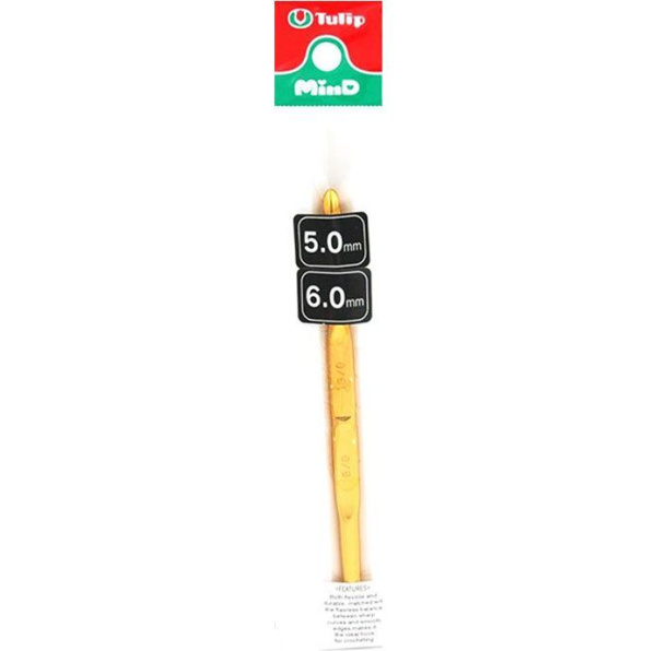 Крючок для вязания двухсторонний "MinD" 5 - 6 мм, Tulip, TA-0019e