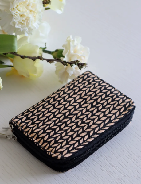 Набор разъемных укороченных спиц, длина 8.5 см  (дерево, многоцветные, ткань)