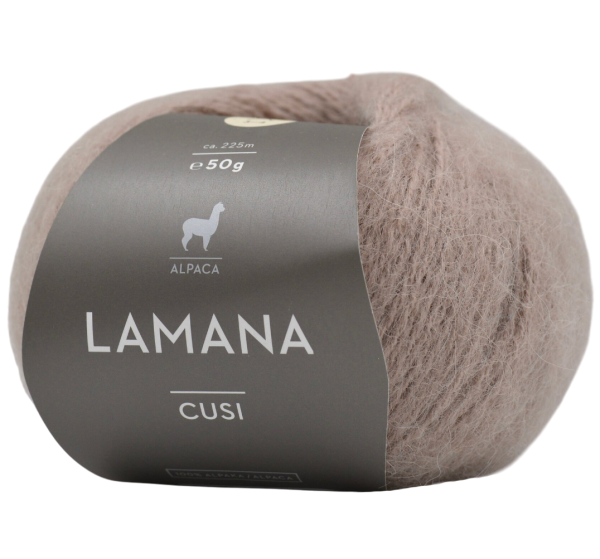/Кузи/ пряжа Lamana, 100% альпака, 5*50г/225м (03, seidengrau, Cusi