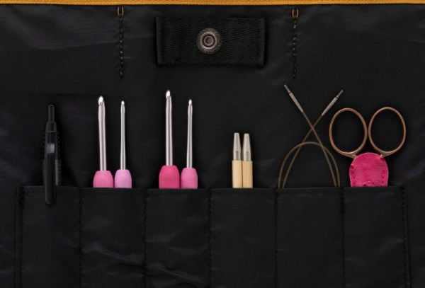 Сумка+мешочек для пряжи "amicolle", розовый,Tulip, AC-071e