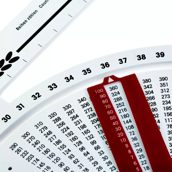 Счетчик рядов и петель со счетной рамкой, пластик, белый/фиолетовый, Prym, 611735