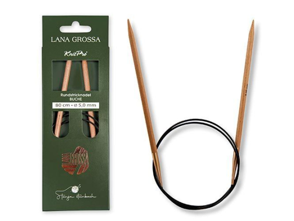 Круговые спицы, дерево (бук), 80 см (3.50)