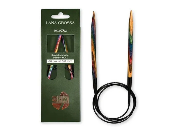 Круговые спицы, дерево (разноцветное), 40 см (10.0)