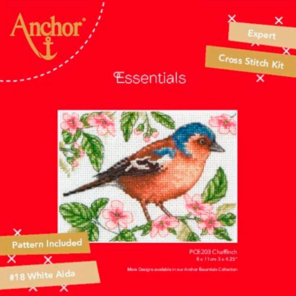 товар Набор для вышивания Anchor "Chaffinch" /Зяблик/ 8*11 см, MEZ Венгрия, PCE203 Венгрия 
