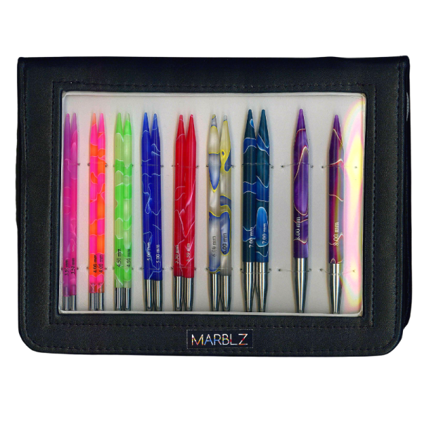 Набор "Deluxe Set Normal IC" съемных спиц "Marblz", длина 8 размеров, KnitPro, 715 (11.5см)