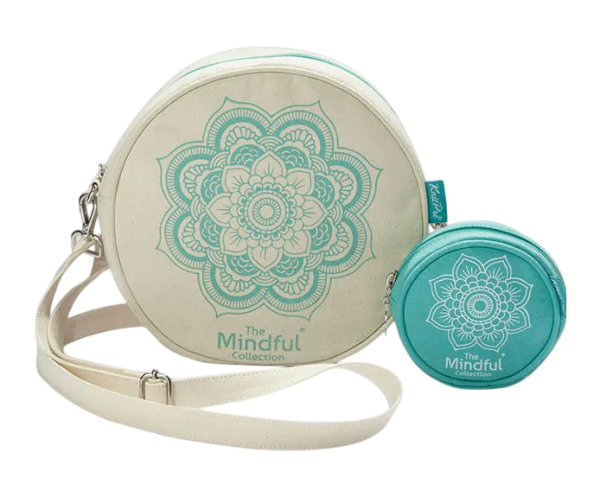Сумочки круглые для рукоделия "Mindful", размер: 22*22*8см и 10*10*4см, ткань, KnitPro, 36663