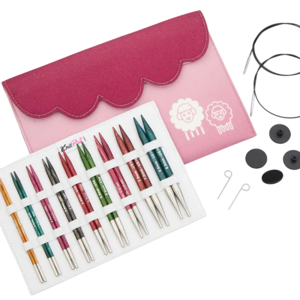 Набор "Deluxe" спиц съемных "Dreamz", длина 9 размеров, KnitPro, 200