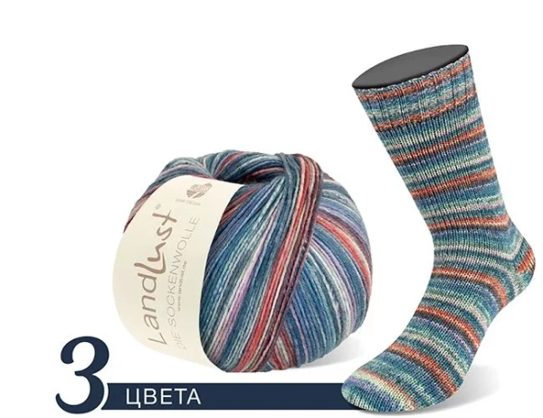 Набор пряжи 'MEILENWEIT LANDLUST DIE SOCKENWOLLE IV  6-PLY 150' (2023 вар.1) (Набор пряжи 'MEILENWEIT LANDLUST DIE SOCKENWOLLE IV  6-PLY 150' (2023 вар.1))