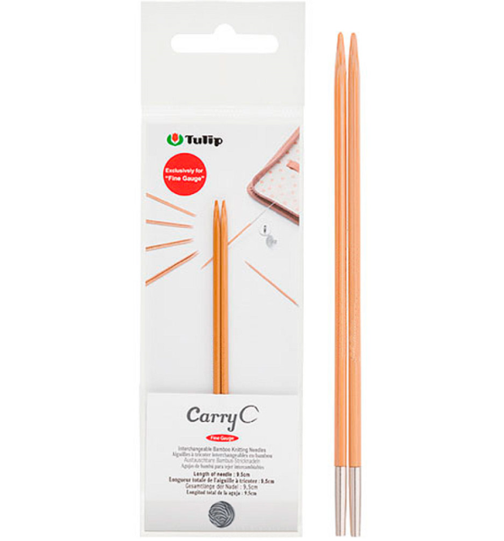 Спицы съемные CarryC "Fine Gauge" бамбук, Tulip, CTM (2.25мм/9.5см)