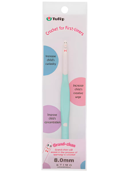 Крючок для вязания "ETIMO Grand-chan" 8мм, пластик, Tulip, TGC-080e (Крючок для вязания "ETIMO Grand-chan" 8мм, пластик, Tulip, TGC-080e)