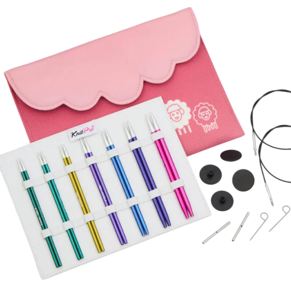 Набор "Midi" спиц съемных "Zing", длина 7 размеров, KnitPro, 474 (13см)