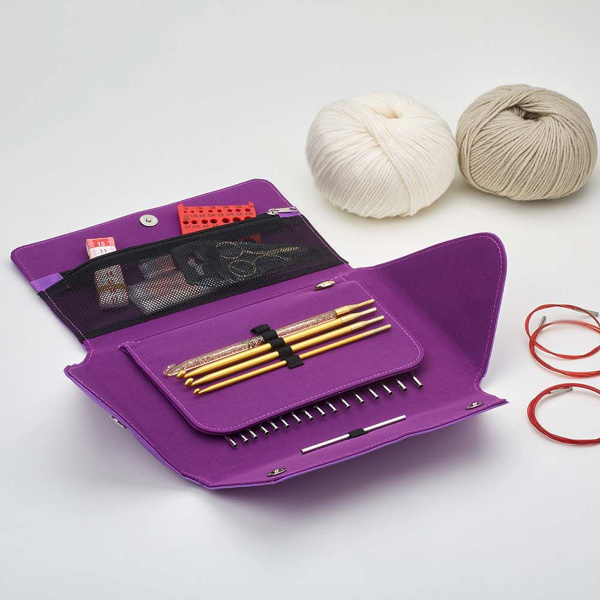 Набор круговых латунных спиц со сменными лесками addiClick by Woolly Hugs. Арт 680-2/000