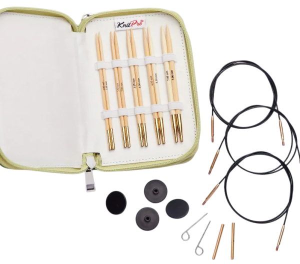 Набор спиц съемных " Bamboo" для начинающих, длина KnitPro, 225