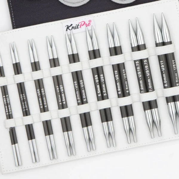 Набор "Deluxe" спиц съемных "Karbonz", длина 9 размеров, KnitPro, 416