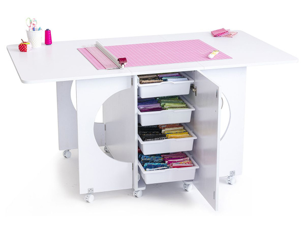 Стол раскройный CUTTING TABLE II, белый. Арт TLM.CT2-W001