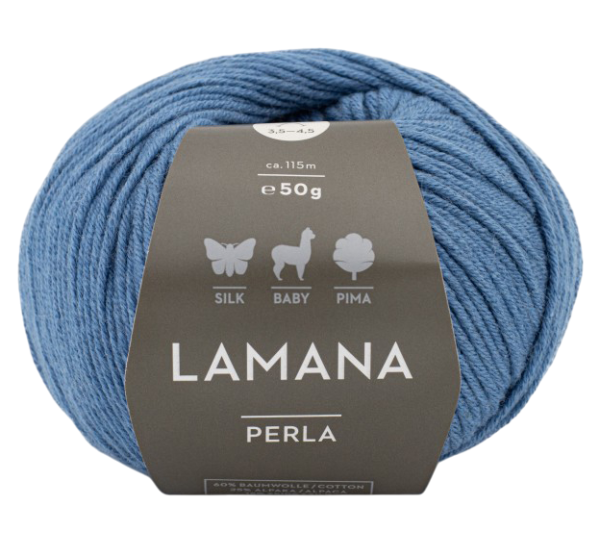/Перла/ пряжа Lamana (60% пима хлопок, 25% бэби альпака, 15% шелк), 10*50г/115м (28, schiefergrau, P