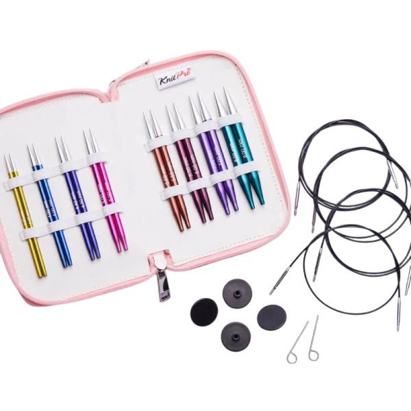 Набор "Deluxe" спиц съемных укороченных "Zing", длина KnitPro, 474 (10см)