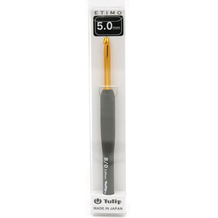 Крючок для вязания с ручкой "ETIMO" 5 мм, Tulip, T15-800e