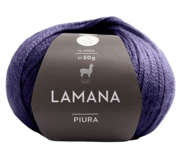 /Пиура/ пряжа Lamana, 100% бэби альпака, 10*50г/400м (28, schiefergrau, Piura