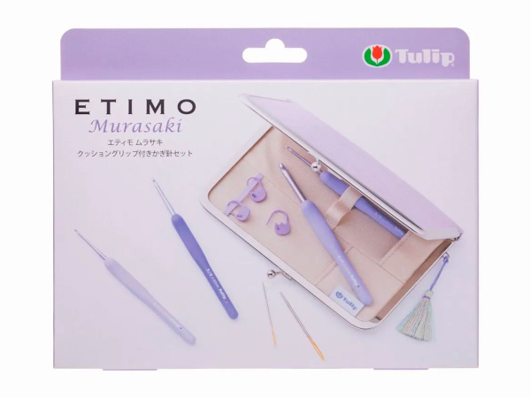 Набор крючков для вязания с ручкой "ETIMO Murasaki", Tulip, TEM-001e