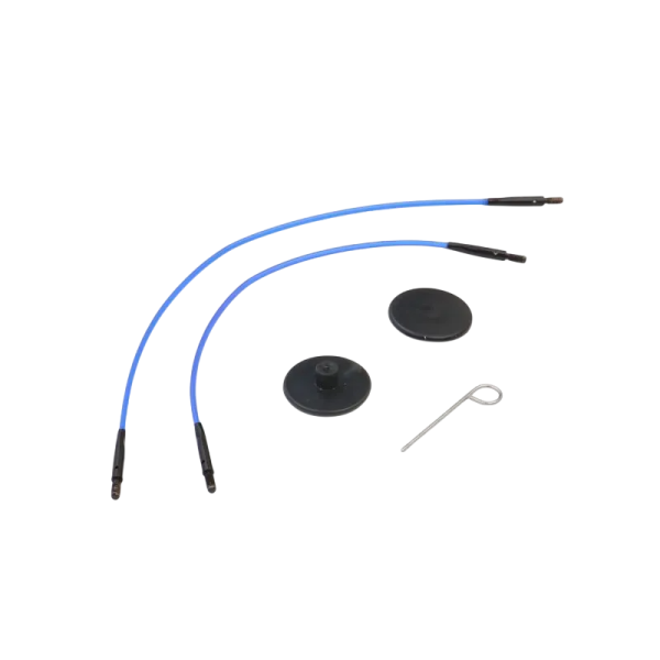 Набор тросиков для мини съемных спиц "Denim Indigo Wood", длина 13 (27) и 17 (30)см, KnitPro, 10640