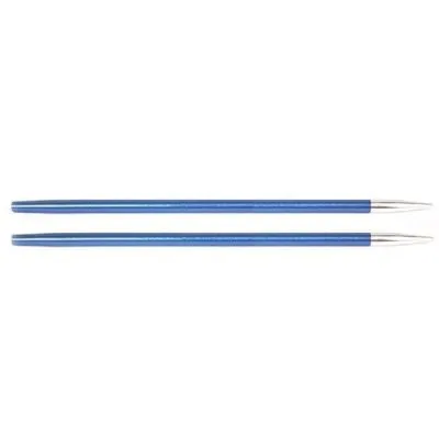 Knit Pro Спицы съемные Zing алюминий, сапфир (т.синий) 2шт (4мм/28-126см)